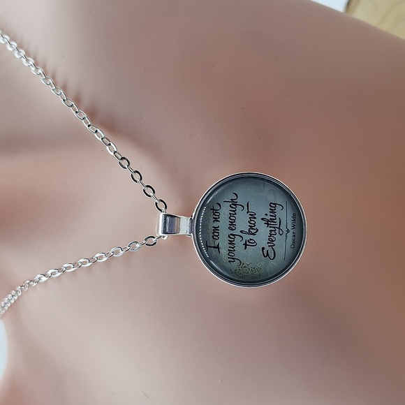 Quote Pedant Silver Necklace - Picture 1 of 4